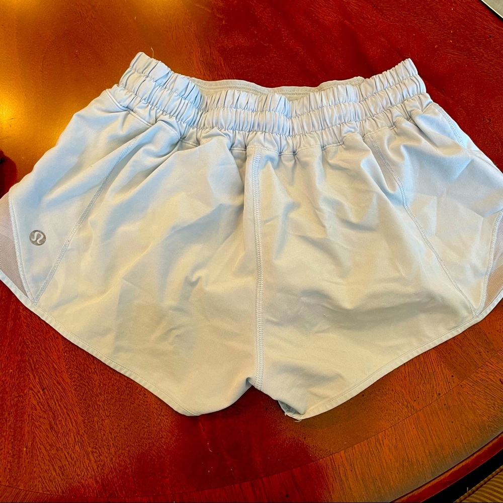 Lululemon shorts. Baby blue 2.5 inseam